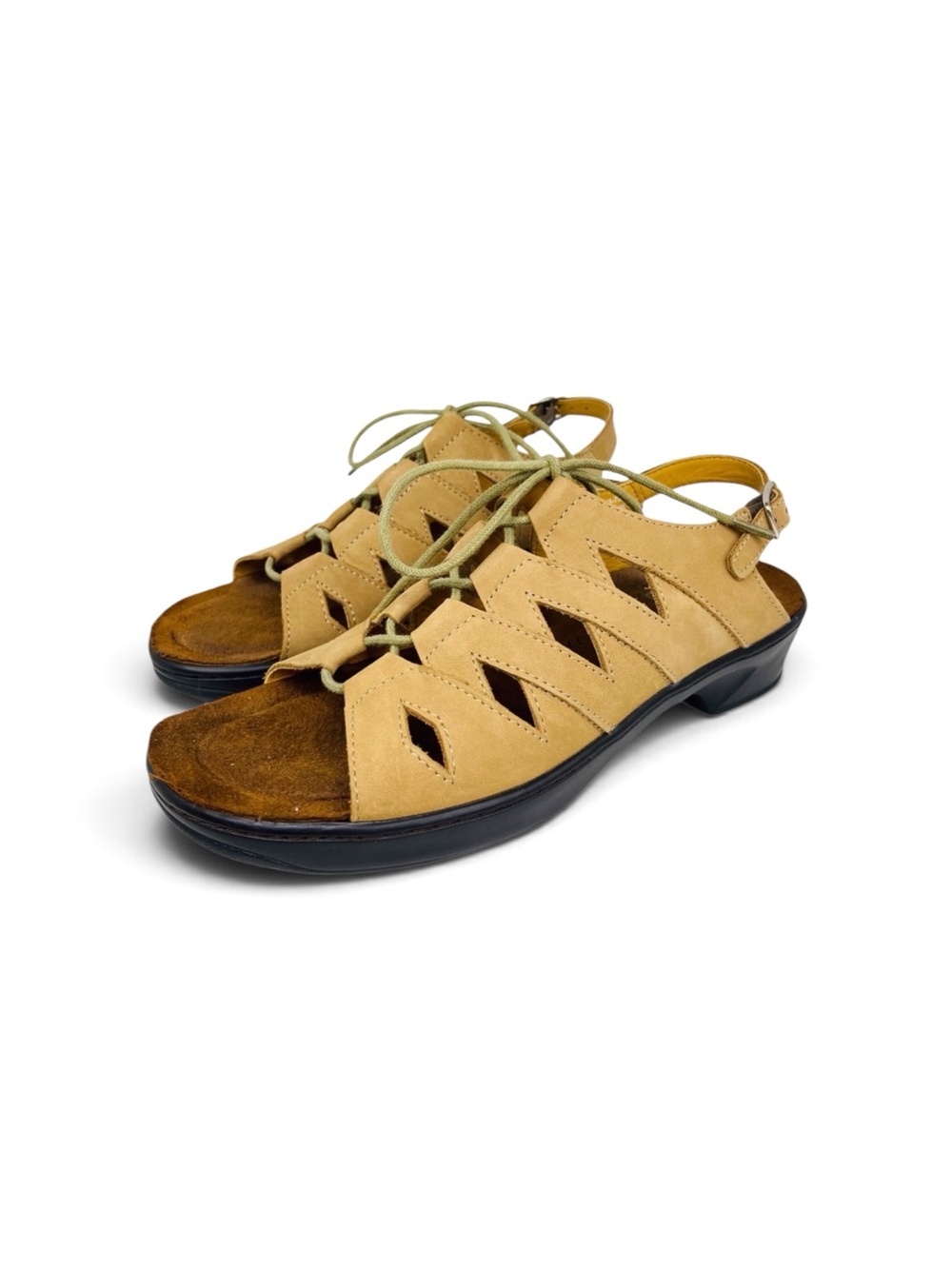 Barefoot Freedom Nubuck Leather Fisherman Sandals